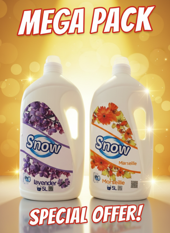 MEGA PACK 10L : Le Duo Gagnant Snow (Marseille + Lavande)