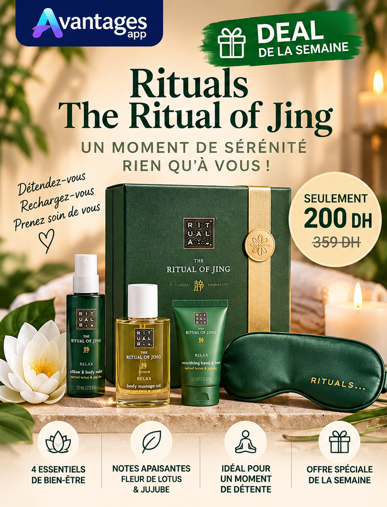 Offrez-vous une véritable parenthèse de sérénité avec le coffret Rituals The Ritual of Jing – Me Time Set !