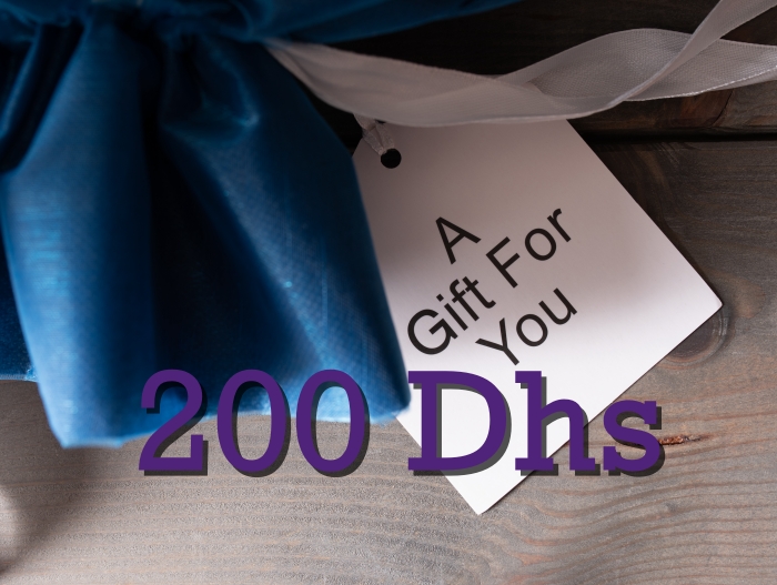 Tombola : Chèques Cadeaux 200 Dhs