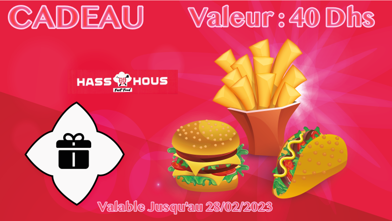 Tombola : Repas Offert chez Hass Hous